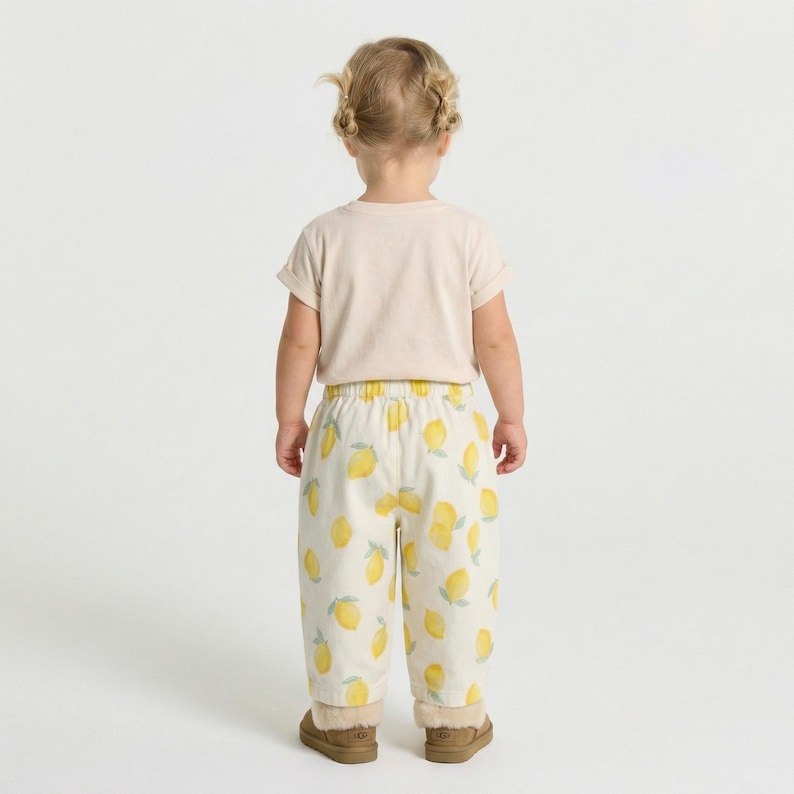 Cotton Pants Pattern For Boys - Kid's Pants With Pockets Sewing Pattern For Woven Fabrics, PDF Patterns For Children, Boys pants pattern, corduroy pants pattern for children, simple pants pattern for girls, trousers pants pattern for kids, pajama pants pattern, elastic waistband pants pattern, elastic pants sewing pattern, pdf sewing patterns for kids, childrens pants pattern, toddler pants pattern, sewing pattern for toddlers, baby boy pants pattern
