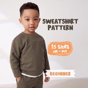 Schnittmuster für ein Raglan-Sweatshirt: Kinder- und Jugendgrößen (PDF-Download)