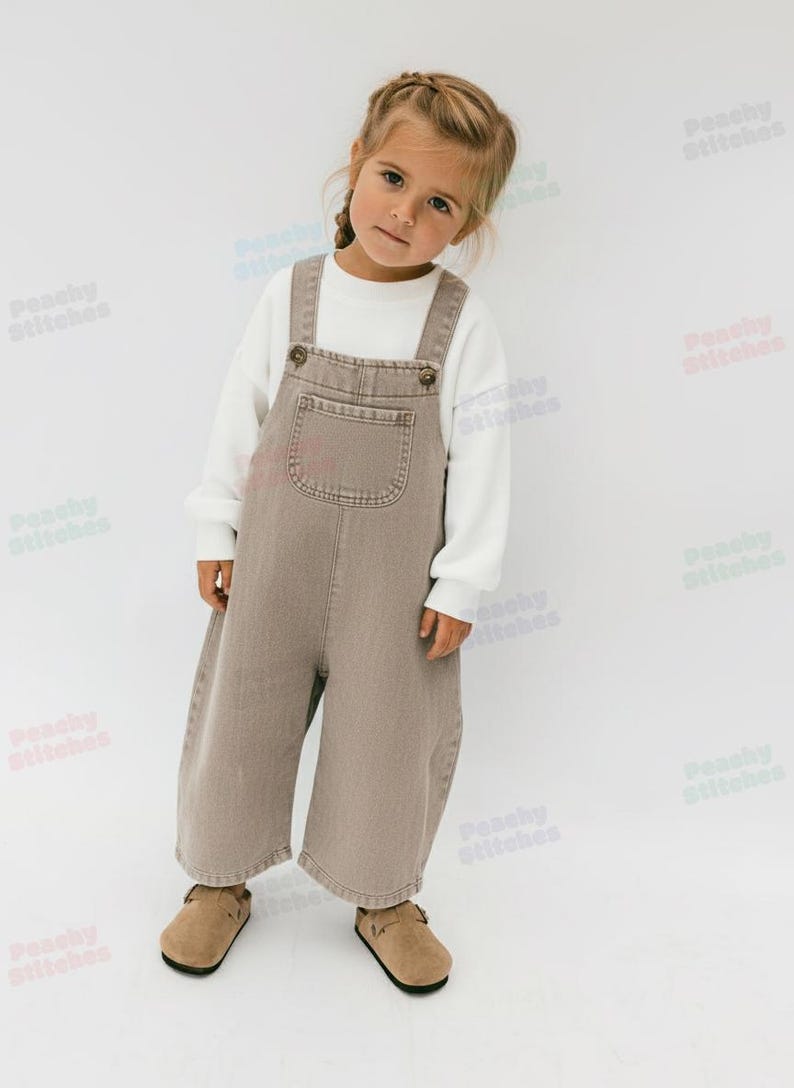 Overalls sewing pattern for Kid's Romper Sewing Pattern For Toddlers - Onesie Pattern For Kids, PDF Patterns For Children, overalls pattern for toddlers, sewing patterns for babies, jumpsuit pattern for kids, jumper pattern for toddlers, pdf sewing patterns for kids, girls jumpsuit pattern, children's dungarees sewing pattern for kids