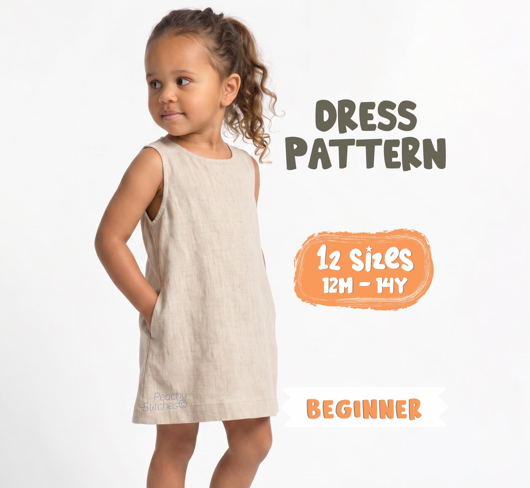 20 Kids' Dress Patterns for Sewing Moms Who Don't Have All Afternoon 10 Toddler Dress Sewing Pattern For Kids Summer Dress Pattern For Girls…