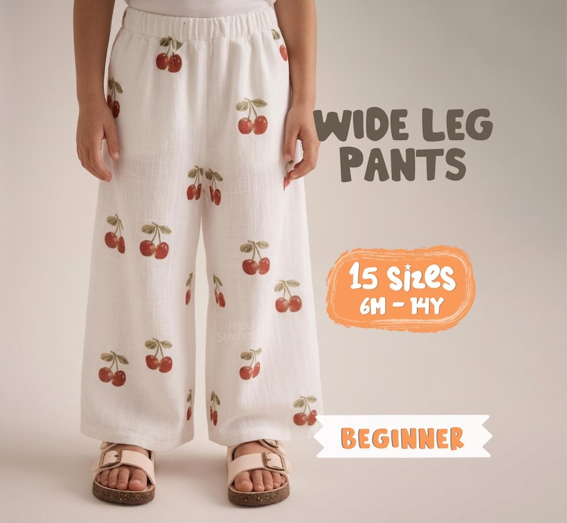 Kids Pants Sewing Pattern For Girls - Toddler Pants Pattern, Children's Sewing Patterns, Cotton Pants With Pockets Pattern, Kid's Pants With Pockets Sewing Pattern For Woven Fabrics, PDF Patterns For Children, Boys pants pattern for teens, linen pants pattern for children, simple pants pattern for girls, trousers pants pattern for kids, pajama pants pattern, elastic waistband pants pattern, elastic pants sewing pattern, pdf sewing patterns for kids, trousers pattern for girls