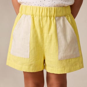 Girl's Shorts Sewing Pattern For kids, cotton Shorts Pattern For children, linen Shorts Pattern For Kids, simple shorts pattern for teens, wide leg shorts pattern for teens, easy PDF shorts sewing pattern for children, woven shorts pattern for boys, beginner-friendly sewing pattern for kids, shorts PDF pattern, toddlers shorts sewing pattern for children, loose fit shorts pattern, beginner shorts pattern for kids, shorts for toddlers, summer shorts pattern for kids pajama shorts pattern
