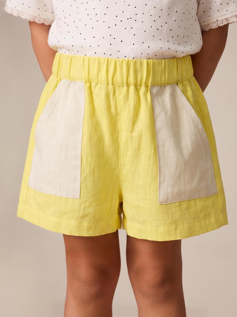 Girl's Shorts Sewing Pattern For kids, cotton Shorts Pattern For children, linen Shorts Pattern For Kids, simple shorts pattern for teens, wide leg shorts pattern for teens, easy PDF shorts sewing pattern for children, woven shorts pattern for boys, beginner-friendly sewing pattern for kids, shorts PDF pattern, toddlers shorts sewing pattern for children, loose fit shorts pattern, beginner shorts pattern for kids, shorts for toddlers, summer shorts pattern for kids pajama shorts pattern