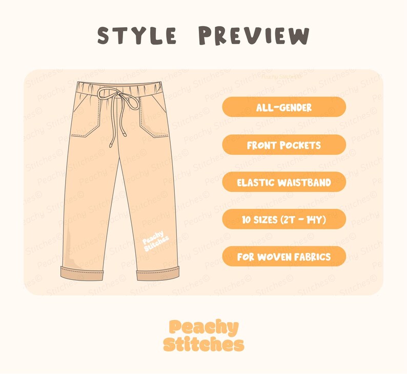 Childrens pants pattern for kids Pants With Pockets Sewing Pattern, PDF Patterns For Children, Boys pants pattern, linen pants pattern for children, simple pants pattern for girls, trousers pants pattern for kids, muslin pants pattern, elastic waistband pants pattern, summer pants pattern for kids, pull on pants patterns for kids, childrens pants pattern, toddler pants pattern, sewing pattern for toddlers, baby boy pants pattern, easy pants pattern for kids