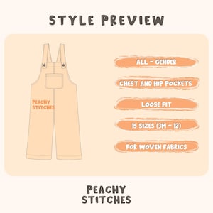 Overalls sewing pattern for Kid's Romper Sewing Pattern For Toddlers - Onesie Pattern For Kids, PDF Patterns For Children, overalls pattern for toddlers, sewing patterns for babies, jumpsuit pattern for kids, jumper pattern for toddlers, pdf sewing patterns for kids, girls jumpsuit pattern, children's dungarees sewing pattern for kids