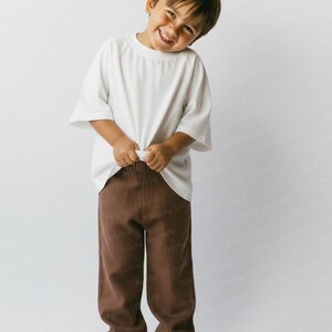Kids Pants Sewing Pattern For Girls - Toddler Pants Pattern, Children's Sewing Patterns, Cotton Pants With Pockets Pattern, Kid's Pants With Pockets Sewing Pattern For Woven Fabrics, PDF Patterns For Children, Boys pants pattern for toddlers, linen pants pattern for children, simple pants pattern for girls, trousers pants pattern for kids, pajama pants pattern, elastic waistband pants pattern, elastic pants sewing pattern, pdf sewing patterns for kids, trousers pattern for girls