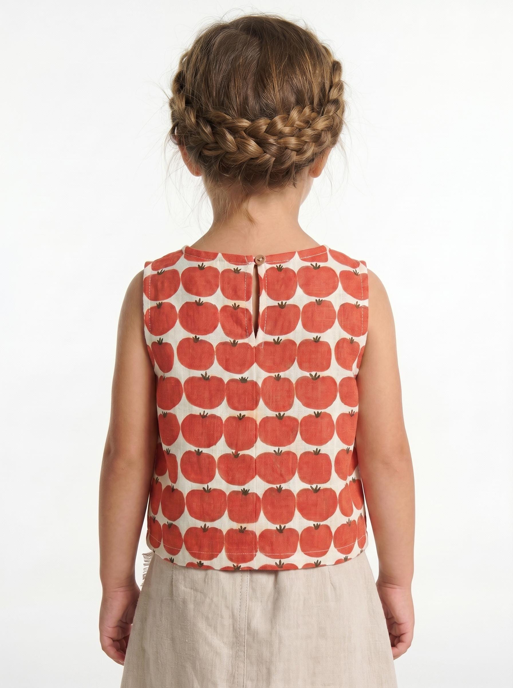 Kid's Top Sewing Pattern for Children, Crop Top Pattern for Girls ...