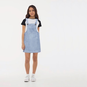Pinafore Dress Sewing Pattern For Girls, Overall Dress Pattern, Teen Dress Pattern, Sewing Patterns For Children, PDF Sewing Patterns, Pinafore dress sewing pattern for girls, overall dress sewing pattern, teen dress sewing pattern, children’s sewing patterns, PDF sewing patterns for kids, beginner-friendly dress pattern, printable dress pattern for girls, casual jumper dress sewing pattern, digital sewing pattern for children, easy DIY pinafore dress pattern
