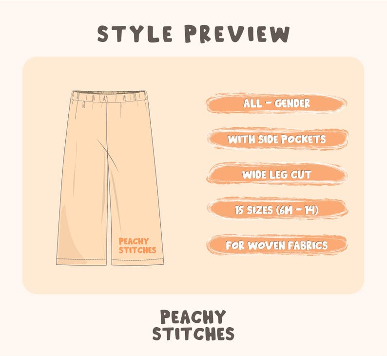 Kids Pants Sewing Pattern For Girls - Toddler Pants Pattern, Children's Sewing Patterns, Cotton Pants With Pockets Pattern, Kid's Pants With Pockets Sewing Pattern For Woven Fabrics, PDF Patterns For Children, Boys pants pattern for teens, linen pants pattern for children, simple pants pattern for girls, trousers pants pattern for kids, pajama pants pattern, elastic waistband pants pattern, elastic pants sewing pattern, pdf sewing patterns for kids, trousers pattern for girls