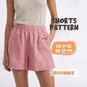 Einfache Shorts Schnittmuster für Frauen Einfache Shorts Muster Anfänger-Niveau, Plus Größe Shorts Muster