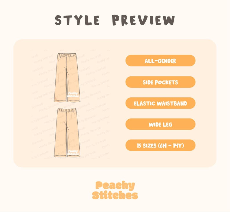 Kids Pants Sewing Pattern For Girls - Toddler Pants Pattern, Children's Sewing Patterns, Cotton Pants With Pockets Pattern, Kid's Pants With Pockets Sewing Pattern For Woven Fabrics, PDF Patterns For Children, Boys pants pattern for toddlers, linen pants pattern for children, simple pants pattern for girls, trousers pants pattern for kids, pajama pants pattern, elastic waistband pants pattern, elastic pants sewing pattern, pdf sewing patterns for kids, trousers pattern for girls