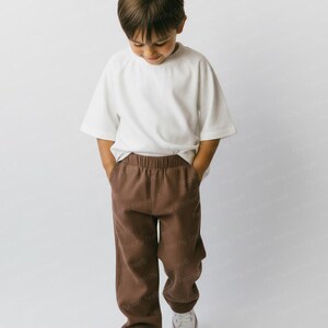 Kids Pants Sewing Pattern For Girls - Toddler Pants Pattern, Children's Sewing Patterns, Cotton Pants With Pockets Pattern, Kid's Pants With Pockets Sewing Pattern For Woven Fabrics, PDF Patterns For Children, Boys pants pattern for toddlers, linen pants pattern for children, simple pants pattern for girls, trousers pants pattern for kids, pajama pants pattern, elastic waistband pants pattern, elastic pants sewing pattern, pdf sewing patterns for kids, trousers pattern for girls