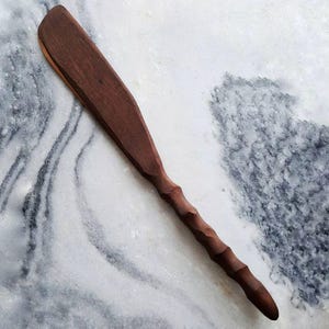 Wooden Spurtle Cooking Utensil, Great for Sourdough Starter
