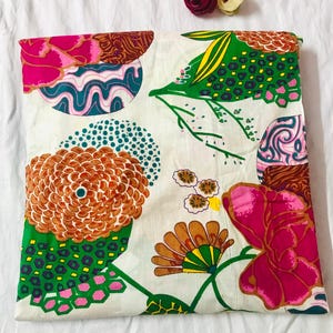 Indian Fabric, Block Print,  Sewing Fabric, By The Yard, Floral Print Cotton Fabric, Drees Making Fabric 100% Cotton