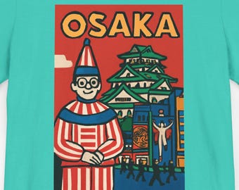 Osaka Wahrzeichen Graphic Tee, Vintage Japan Streetwear