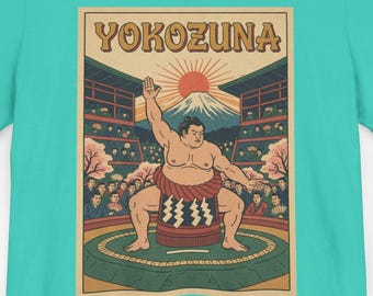 Vintage Sumo Wrestling Ukiyoe T-Shirt, japanisches Grafik-T-Shirt