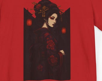 Ukiyo-e Geisha Art T-Shirt, japanisches Grafik-T-Shirt
