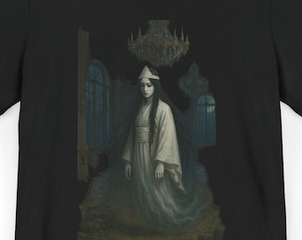 Japans Yurei Ghost-T-shirt, griezelig horror-shirt met print
