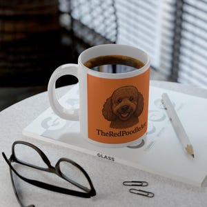 Charming Dog Lover&#39;s Jumbo Mug, 20oz | Fun Pet Gift, Coffee Mug, Animal Lover, Dog-Themed Kitchenware, Cute Animal Gift