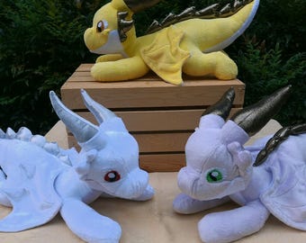 Drache Plüsch - Handgefertigtes Stofftier