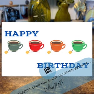 Happy 4TEA (40th) Birthday Digital Download Card