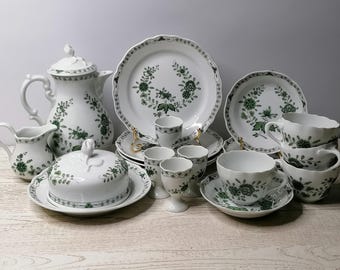 Vintage Hutschenreuter Castle Garten, koffie-/theeservies