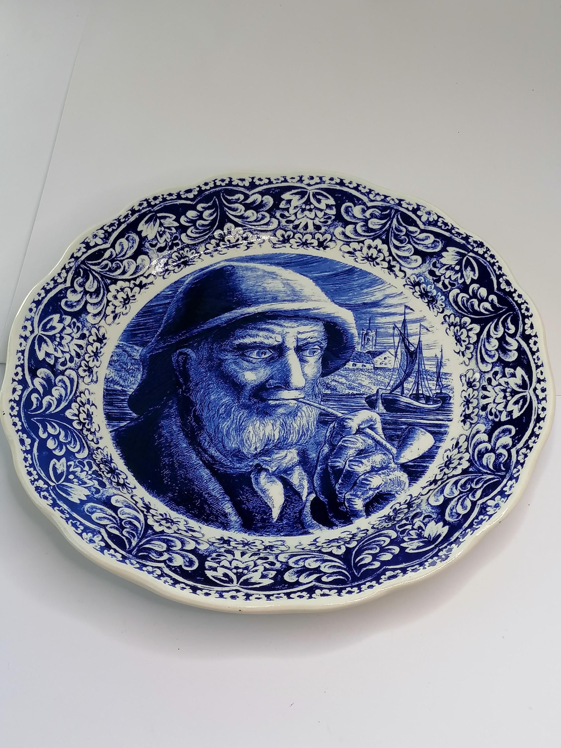 Boch Delft Plate Fisherman - Etsy