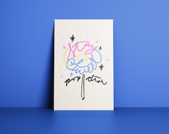 Stay Sweet Pop Star Card, Cute Lollipop Printable Card, Best Friend Card, Sweet Friend Gift, Birthday Card (Digital Download)