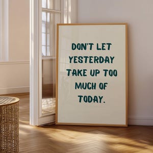 Trendy Positive Wall Art Print, Retro Green Aesthetic Poster, Apartment Decor, Typography Poster, Printable Wall Art, Digital Download