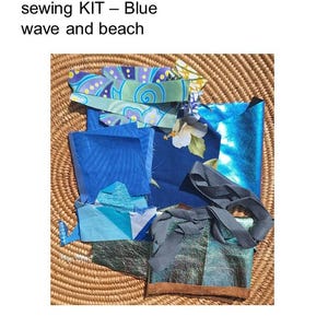 Nähpaket Sashiko Boro: Afrikanische Stoffe, Slow Stitching, Fiber Art