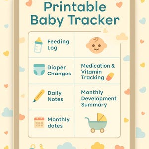 Printable Baby Trackers | Baby Logs, Milestone Charts & Newborn Planners