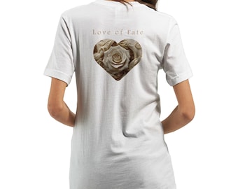 T-shirt « L'amour du destin » Amor Fati – T-shirt philosophie stoïcienne minimaliste | Compagnon Memento Mori | T-shirt graphique streetwear moderne