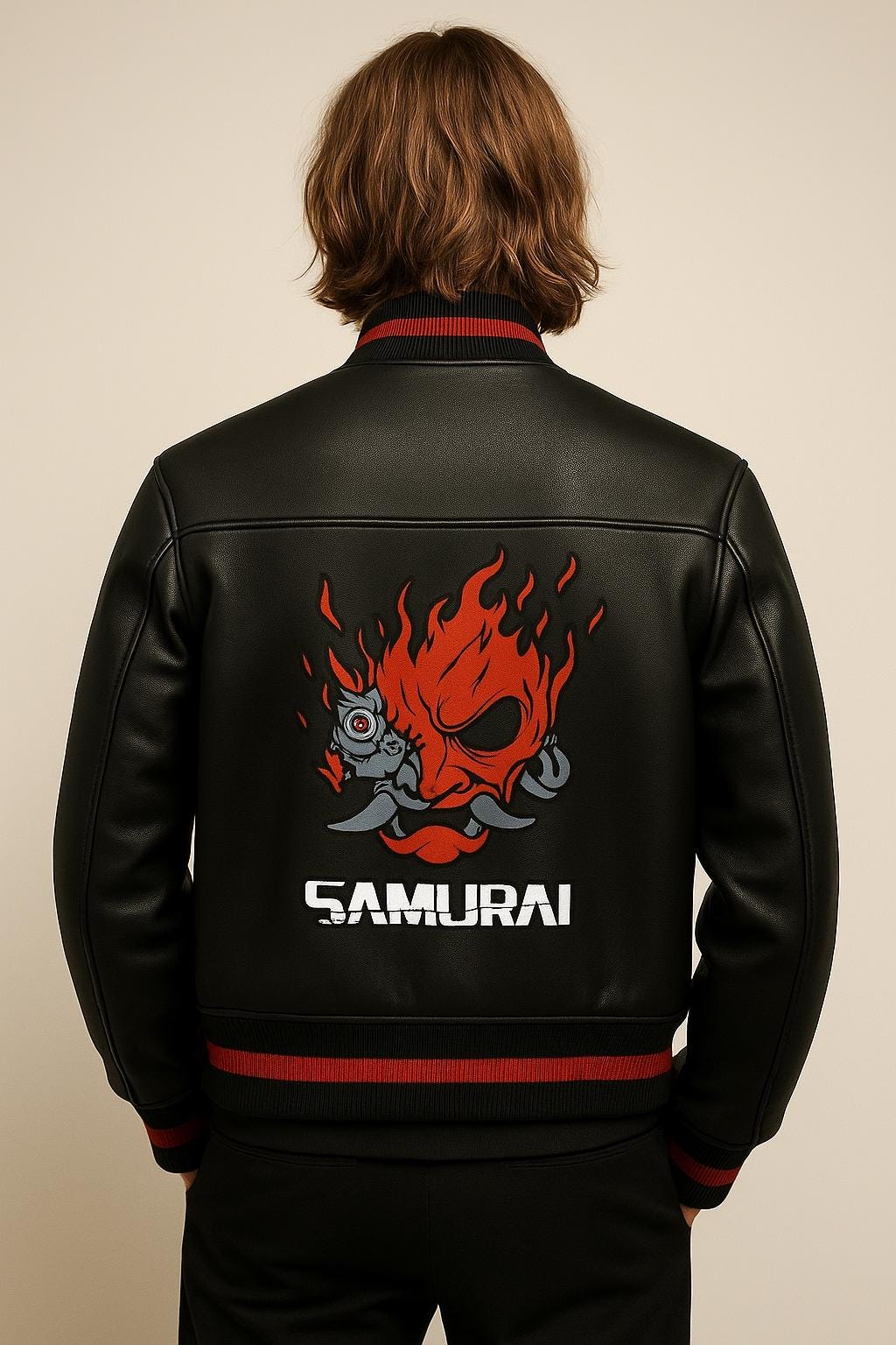 サムライボンバーレザージャケット - 普段使いにぴったりのコスプレ