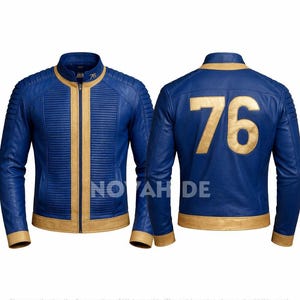 Vault 33 Leather Jacket Fallout Style – Handmade Cosplay Jacket
