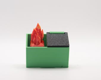 Dumpster Fire Fidget Clicker Toy