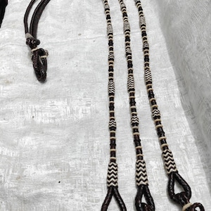 Tack d&#39;équitation en cuir naturel tressé à la main fait main