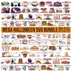 Halloween Mega Bundle, Halloween SVG Bundle, Halloween Gift Idea svg, Fall svg Bundle, Pumpkin svg, Digital Files, Halloween Clipart