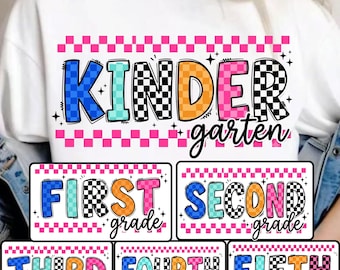 Preppy Back to School Teacher Apple PNG Bundle, Coquette First Day of School Shirt Design Colorful Polka Dot Pre-k 1st/2nd/3rd/4th/5th Grade