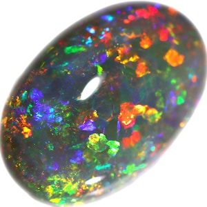 13.5 Cts Australian Lightning Ridge Black Opal | Natural Solid Gemstone | Jewelry Supply | Luxury Gift for Her | October Birthstone