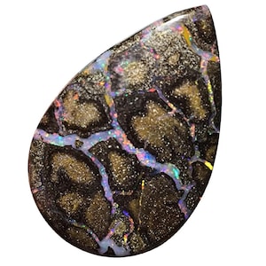 27.0 Cts Australian Koroit Boulder Opal: Raw Gemstone with Fire