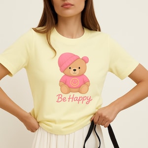 Teddy Bear, Gift for Her/Him, Teddy Bear t-shirt, Cute Bear Design T-Shirt, Unique Gift for Women, bear t-shirt