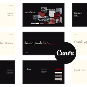 Luxury Brand Guidelines Template | Canva Editable | Minimalist Branding Kit for Designers & Entrepreneurs