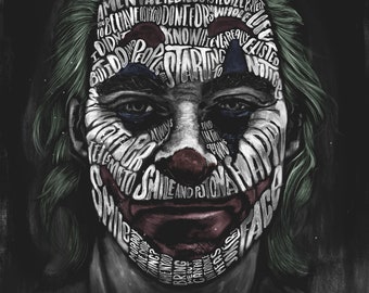 Joker 2019 Type portrait