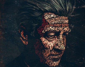 David Lynch Typographic portrait