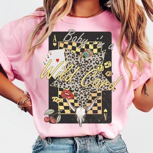 Western Collage Design Png Trendy Cowgirl Wildcard Retro Trending Design Digital Download Casino Dice Playing cards design