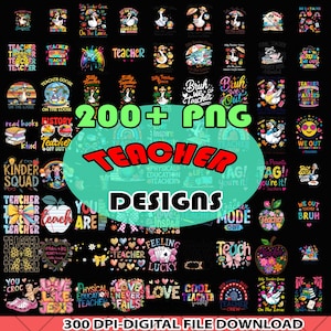 200+ Teacher Sublimation Bundle, Teacher Shirt Png Bundle, Boho Teacher Png Bundle, Teacher Png Bundle, Teacher Appreciation Bundle