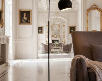Modern Black Floor Lamp | Minimalist Dome Shade Reading Light