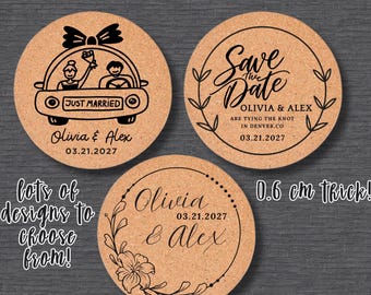 Personalized Coasters Wedding Favors | Custom Save the Date Coasters | Engraved Drink Coasters | Event Favors | Housewarming Gift | Bulk