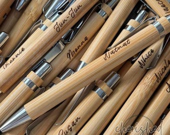 Engraved Bamboo Pens – Eco-Friendly Wedding Favors, Event Gifts & Company Giveaways