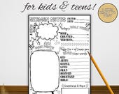 Printable Sermon Notes for Kids: Faith-Based Church Worksheets (PDF Download)